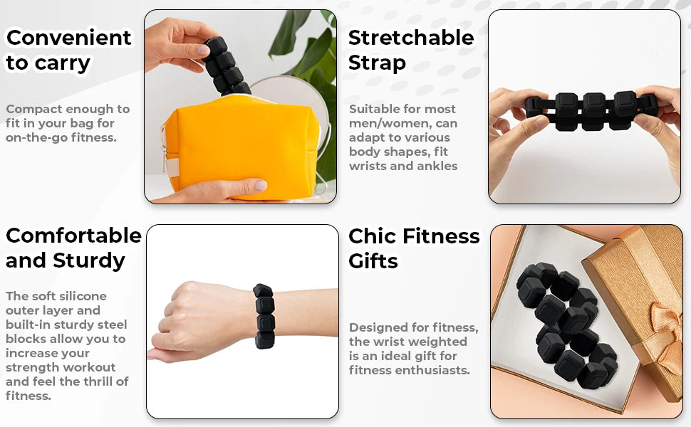 1/2/4 LB poignet poids Yoga Fitness exercice Triangle Silicone réglable cheville poignet protecteur poids bracelet Jogging bracelet