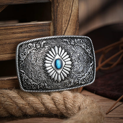 Boucle de ceinture western initiale vintage-Cowboy Rodeo argent grande boucle de ceinture pour hommes femmes