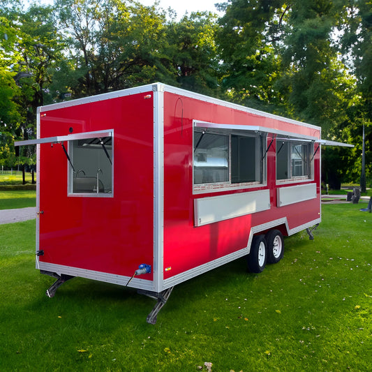 Design Fast Food Vending Cart Mobile Snack Food Truck EEC CE Certified Airstream Beverage Trailer Fully Equipped Food Cart