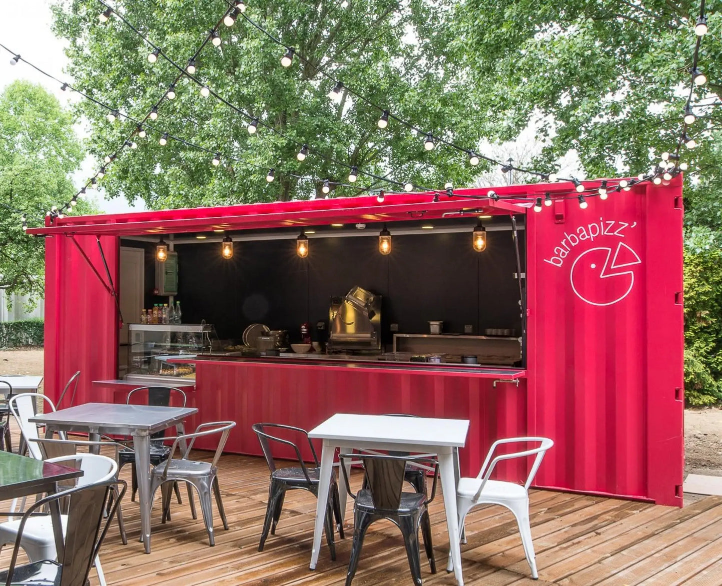 Portable Prefab Container House For Bakery Coffee Shop Kiosk Kitchen Application Outdoor Mobile Container Restaurant For Sale