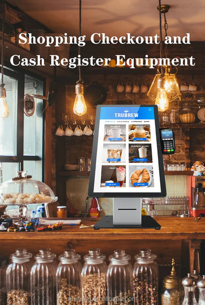 Meilleure vente MASUNG MS-S11 système de commande de kiosque en libre-Service tout en un support de sol POS kiosques de commande alimentaire paiement en libre-service