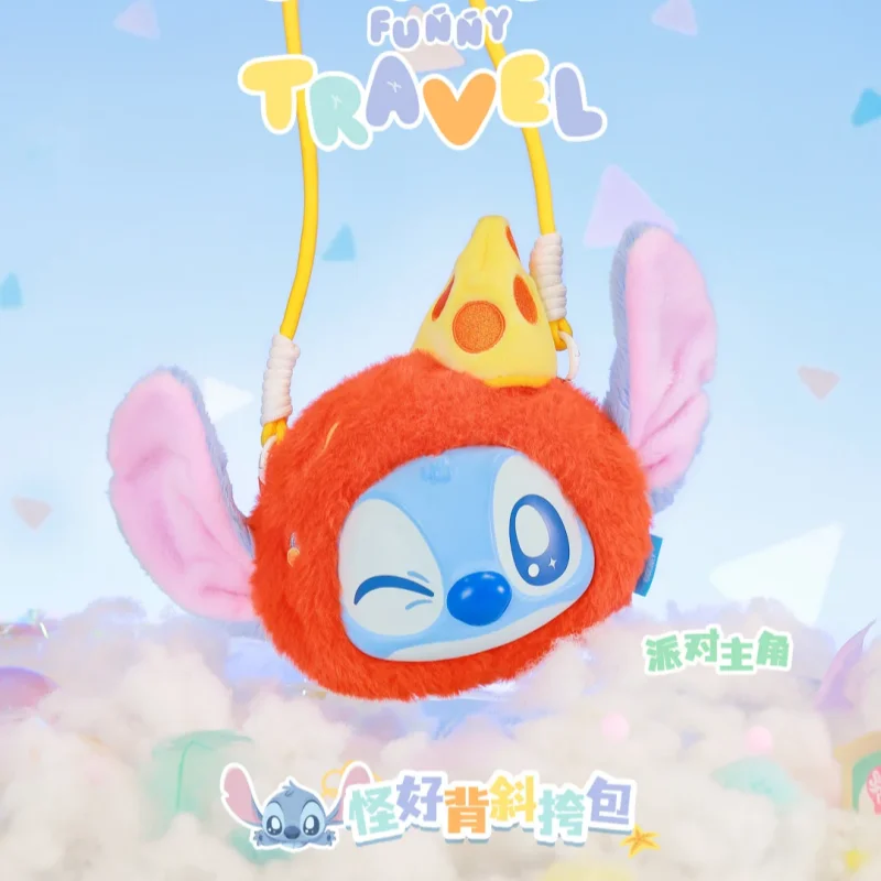New Genuine Stitch Funny Travel Series Crossbody Bag Vinyl Face Bags Blind Box Trendy Toys Guaihaobei Stitch Mystery Box As Gift