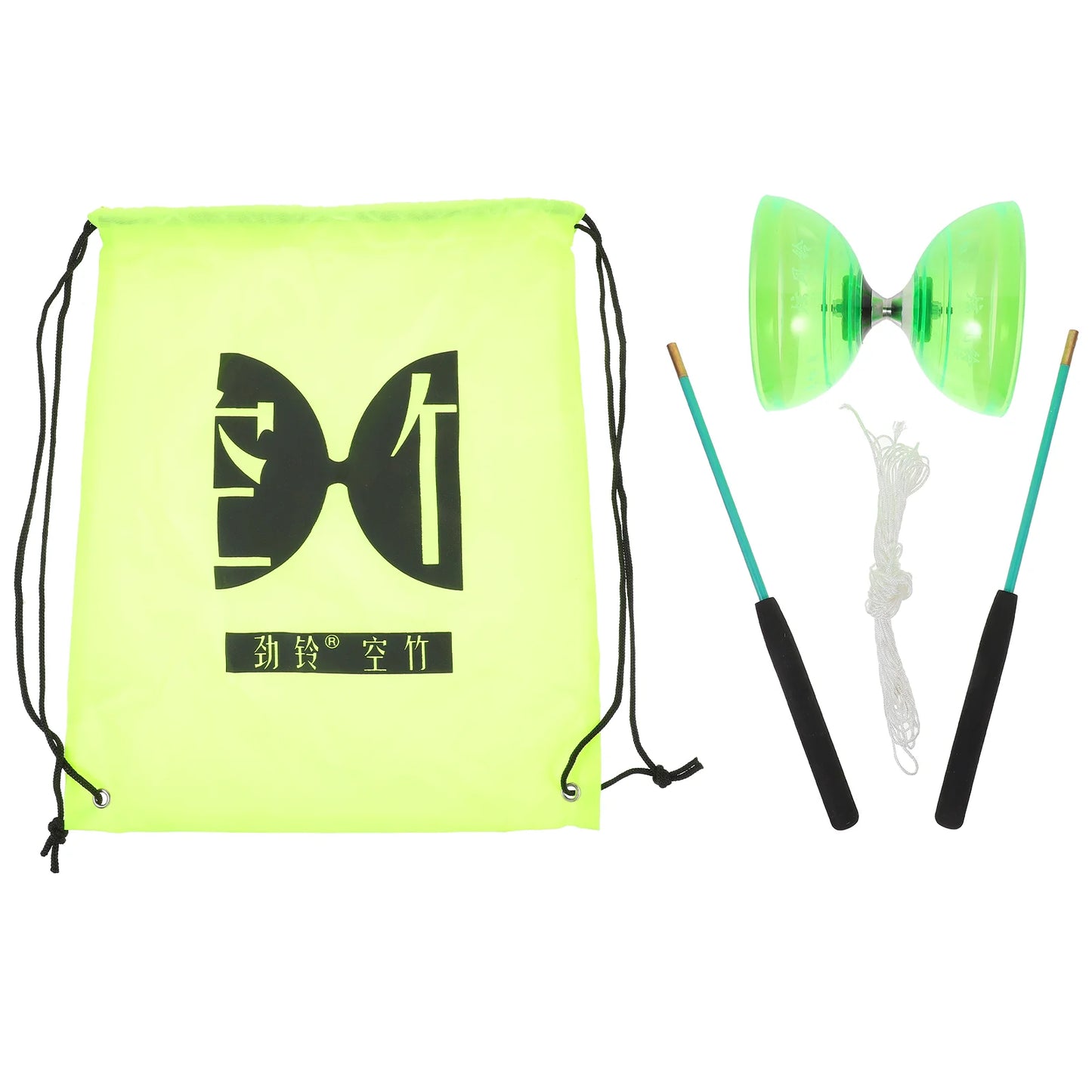 Diabolo Set Juggling Toy Yoyo Traditional Yo-yo Chinese for Toddler Children’s Toys Elderly Bearing Kids Plaything Soft Rubber