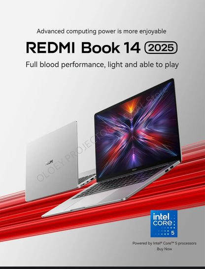 REDMI BOOK 14 2025 intel Core 5 210H 16GB RAM 512G/1TB SSD 14inch 2.2K 120Hz Screen