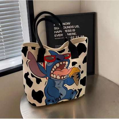 New Stitch Single Shoulder Bag Cartoon Stitch Pattern Shoulder Bag Ladies Tote Bags Joker Unisex Bags Commuter Handbag Gifts
