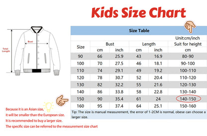 Veste de baseball Lilo Stitchou pour hommes et femmes, style hip-hop, Harajuku, streetwear, pour enfants, garçons et filles, manteaux amples pour l'université