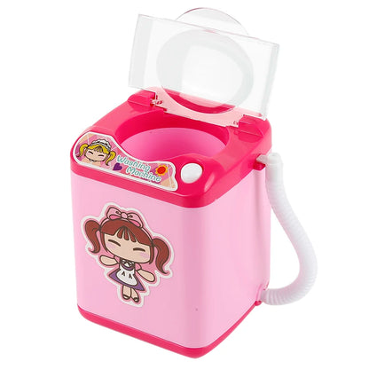 Mini machine à laver électrique pour pinceaux de maquillage - Nettoie et essore les pinceaux - Jouet pour brosses à maquillage - Œuf de beauté - Nettoie les pinceaux de maquillage