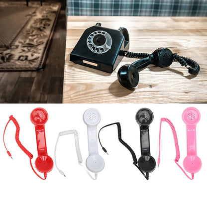 Handheld Cell Phone Telephone Receiver Multifunction One Click  Radiation Proof Retro Phone Handset for Mobile Phones Computers