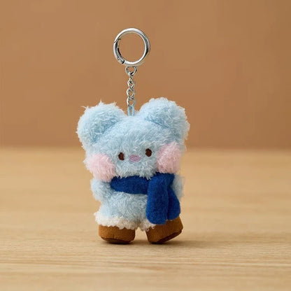 New 10Cm Bt21Ed Baby Series Kawaii Anime Rj Cooky Plush Keychain Cute Cartoon Plush Pendant Doll Toy Bag Accessories Girl Gift