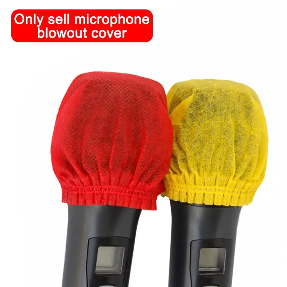 Microphone Hygiene Cover Odor Removal Disposable Disposable Non-woven Windscreen Protective Mic Pad for KTV Karaoke Supplies