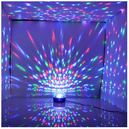 LED RGB Crystal Magic Ball Effect Light DMX Disco Dj Stage Light for KTV Club Pub Bar Wedding Show Voice-activated