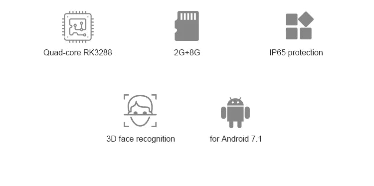 Meilleure vente qualité montage mural 8 pouces reconnaissance faciale dispositif de contrôle d'accès biométrique contrôle d'accès NFC contrôle d'accès QR