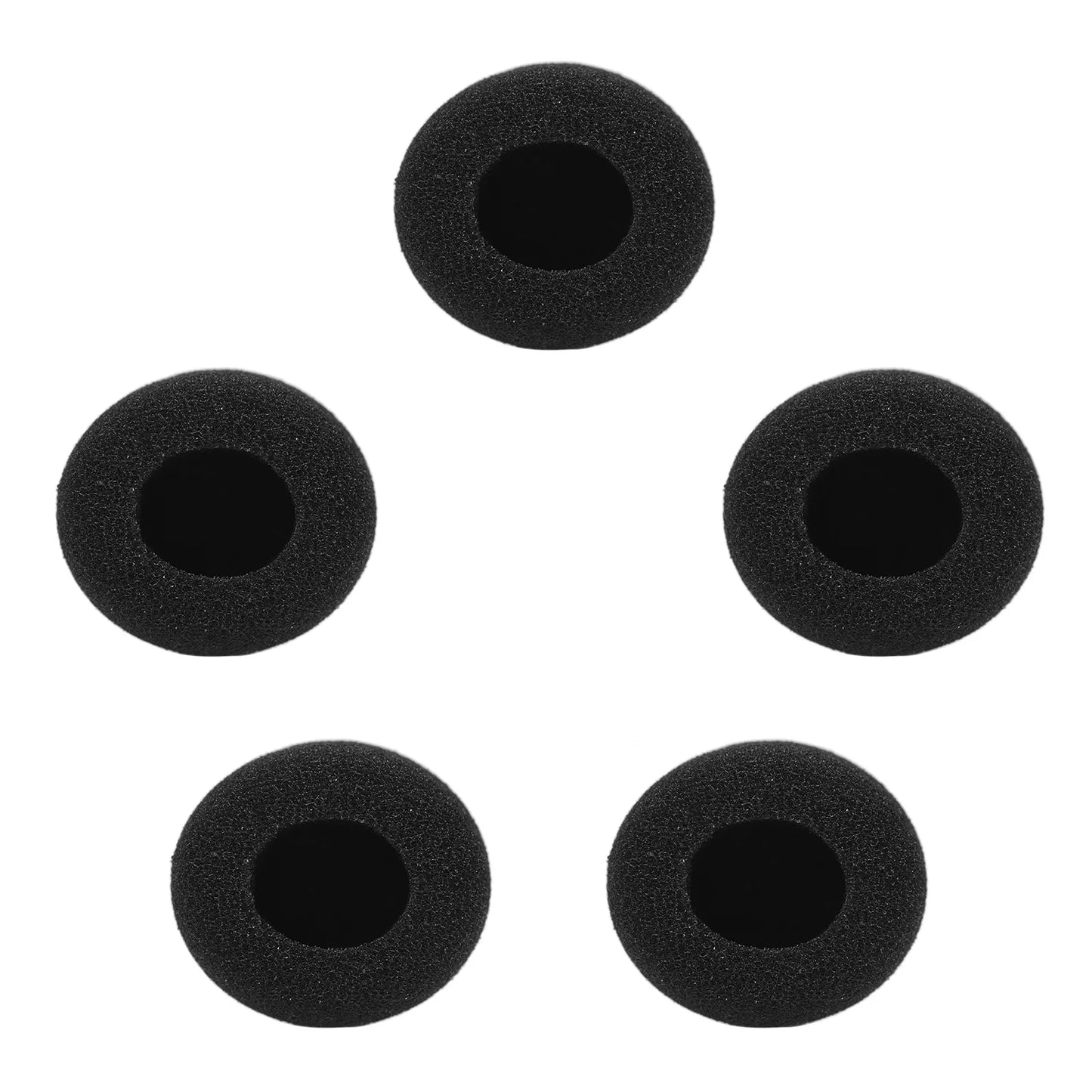 Mini bonnettes anti-vent pour microphone, protections en mousse pour micro-casque, noir, lot de 5 pièces