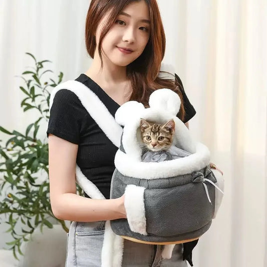 Sac à dos pour animaux de compagnie pour activités de plein air, grande capacité pour chiens de petite et moyenne taille, sac à dos portable pour chats, voyage et randonnée