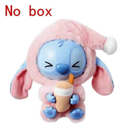 Stitch Eat Something Before Sleep Series Blind Box Plush Vinyl Toys Cute Doll Replica Mystery Box Bag Pendant Decor Gift