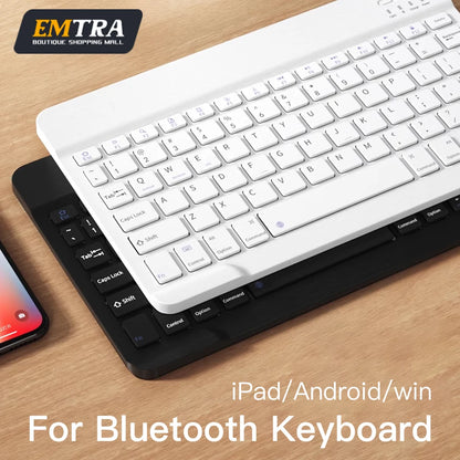 EMTRA Bluetooth Wireless Keyboard Portable Keyboard for Ipad Laptop Tablet Rechargeable Gaming Keyboard for Android IOS Windows