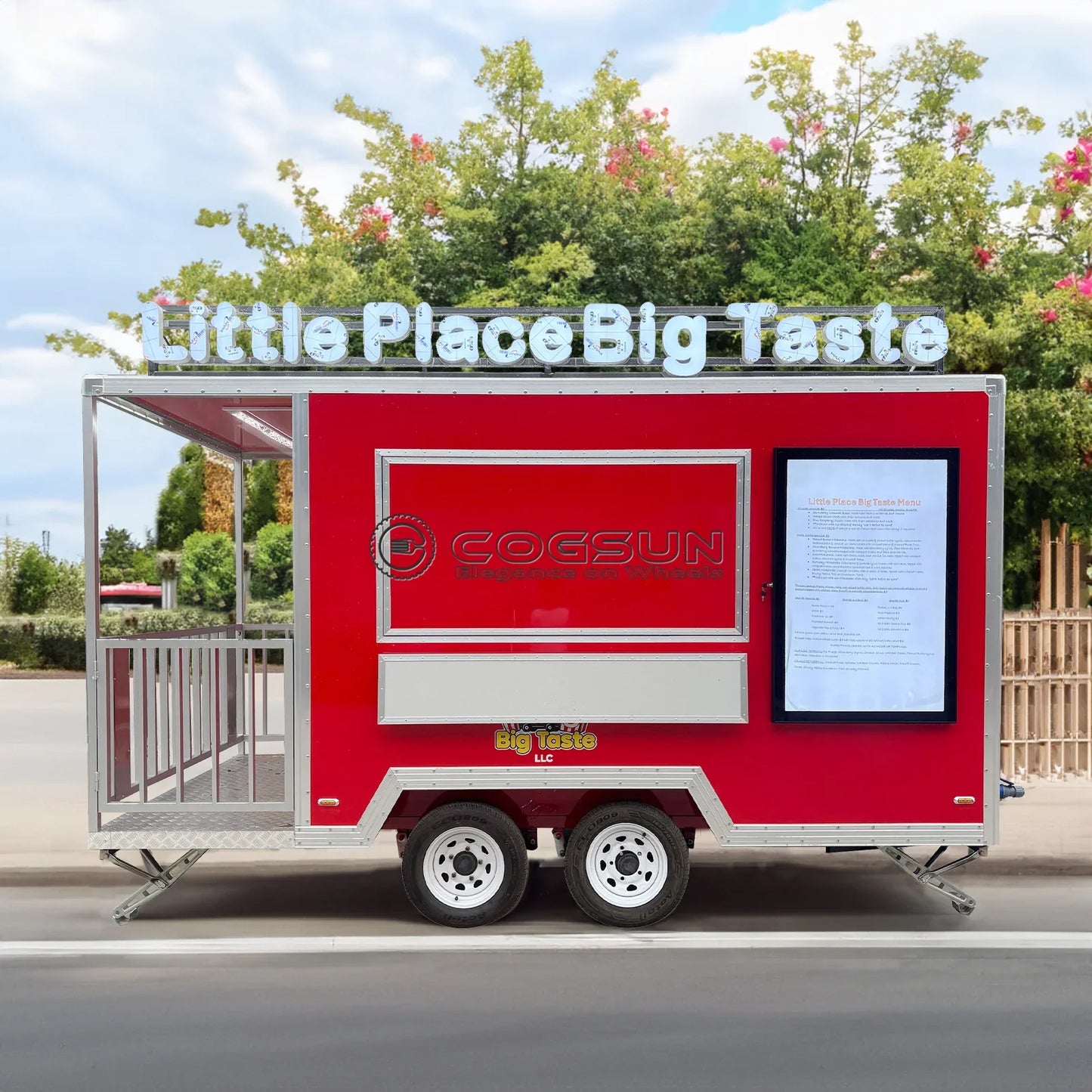 Customized Commercial Food Trucks Concession Food Trailers Street Mobile Food Trucks Fast Food Trailers For Sale USA Europe