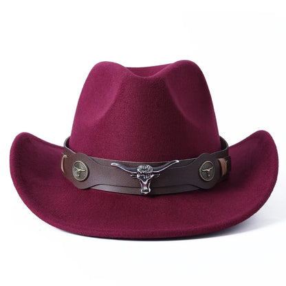 Cowboy hat various accessories cowboy hat monochrome felt hat men and women outdoor hat rider hat шляпа женская
