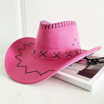 Chapeau de cowboy pour mariée, chapeau de cowgirl, accessoires de cowboy, chapeau de cowboy pour femme, NZM02