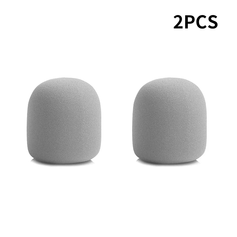 Housse de protection pour microphone sans fil, colorée, coupe-vent, anti-salive, lavable, en mousse éponge, pour la plupart des microphones (3,5 x 7 cm)