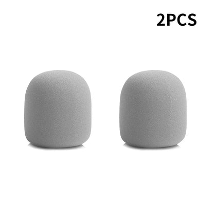 Housse de protection pour microphone sans fil, colorée, coupe-vent, anti-salive, lavable, en mousse éponge, pour la plupart des microphones (3,5 x 7 cm)