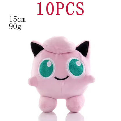 2025@@@@10PCS 20cm Pokemon Stuffed Plush Toys Kawaii Pikachu  Anime Doll Kids Birthday Kawaii Cute Soft Children Stuffed Plush