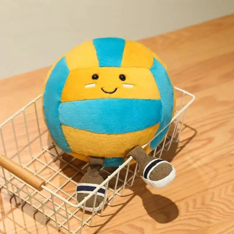 Peluche Jellycat, nouvelle poupée de volley-ball, jouet fait main, poupée de dessin animé mignon, coussin, cadeau d'anniversaire pour enfant