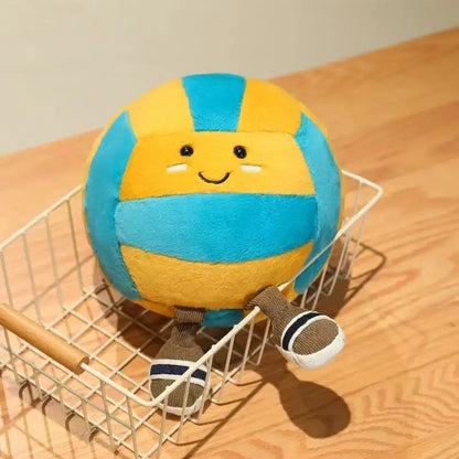 Peluche Jellycat, nouvelle poupée de volley-ball, jouet fait main, poupée de dessin animé mignon, coussin, cadeau d'anniversaire pour enfant