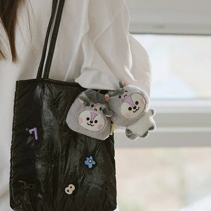 Baby Animal Series Bt21 Cooky Shooky Plush Doll Keychain Pendant Cute Koya Toy Girls Bag Packaging Decoration Collection Gift