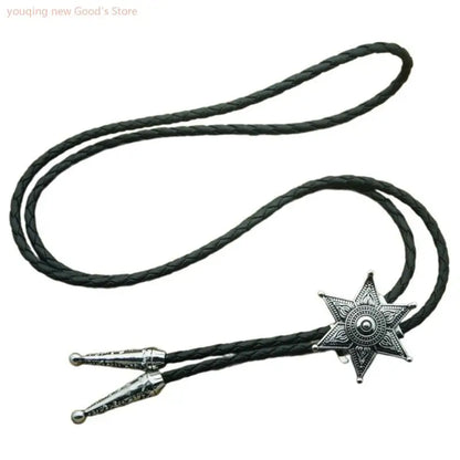 49ME Bolotie for Male Teens Cowboy Western Cowgirl Sweater Shirt Decors Necktie