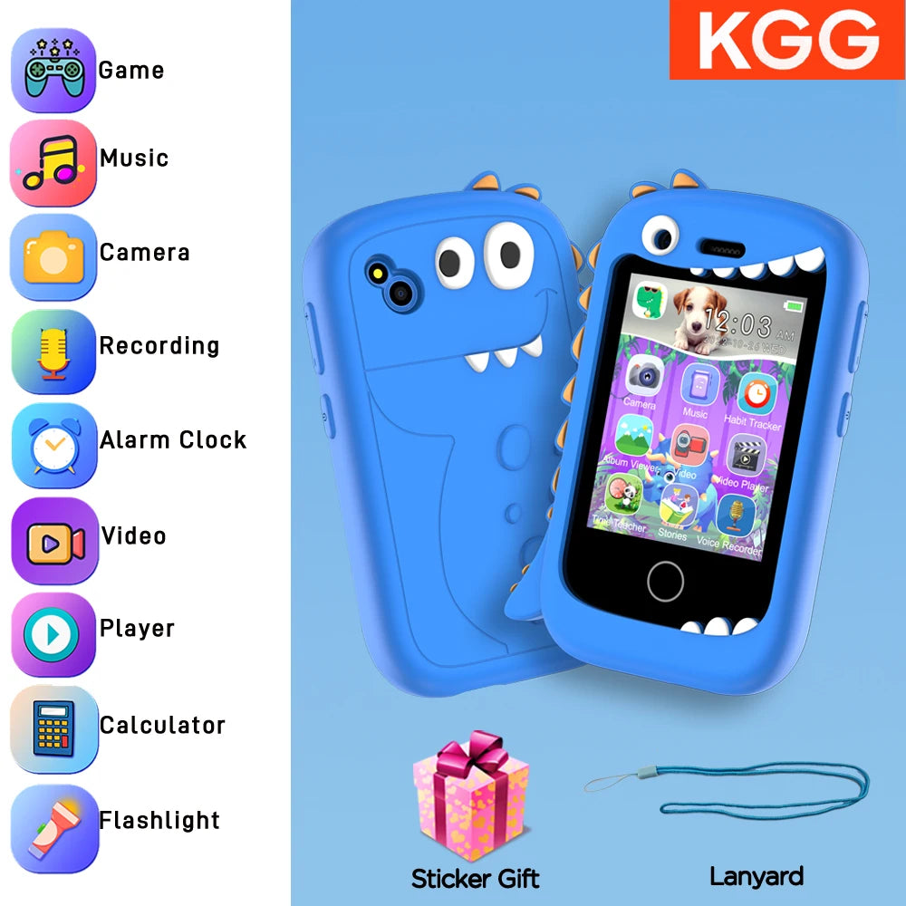 Kids Smart Phone for Girls Boys Kids Cell Phone Toys Dual Camera Music Player 17 Games Toddler Learning Phone Birthday Gifts