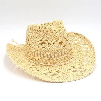 Chapeau de cowboy pour femme, casquette de cow-girl , accessoires pour les vacances, chapeau de paille