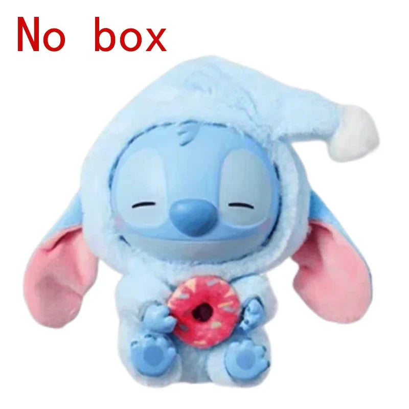 Stitchou Eat Something Before Sleep Series Blind Box Plush Vinyl Toys Cute Doll Replica Mystery Box Bag Pendant Decor Gift