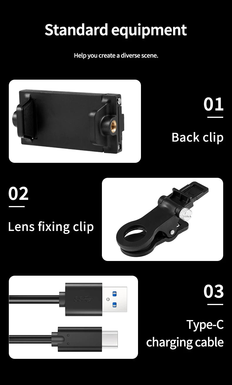 Mini lumière de remplissage LED RVB, poche droite, photographie vidéo, éclairage de poche, clip Vlog en direct pour téléphone, iPhone, iPad, ordinateur portable, appareil photo