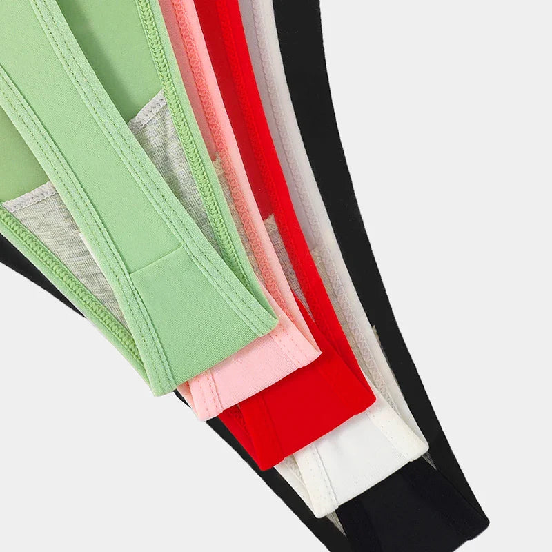 Dazzle Strap G-String Set – 5pcs Sexy Low Waist Thongs