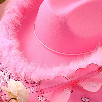 Ensemble de lunettes de Cowboy, Bandana, Costume de fête d'enterrement de vie de jeune fille