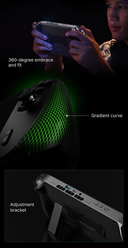 AOKZOE A1X AMD AI 9 HX 370 PC Game Console 8 Inch Native Landscape Screen Windows Handheld Laptops VRR 72.7Wh For Steam 3A Game