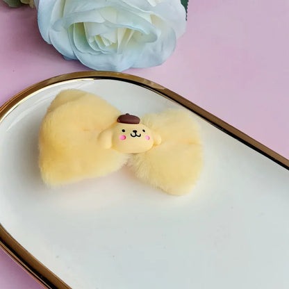 Kawaii Hair Accessories Side Clips That Won Hurt Hair Cute Cartoon Kuromi With Multiple Colors Choose Two Designs Girl Gift Toy