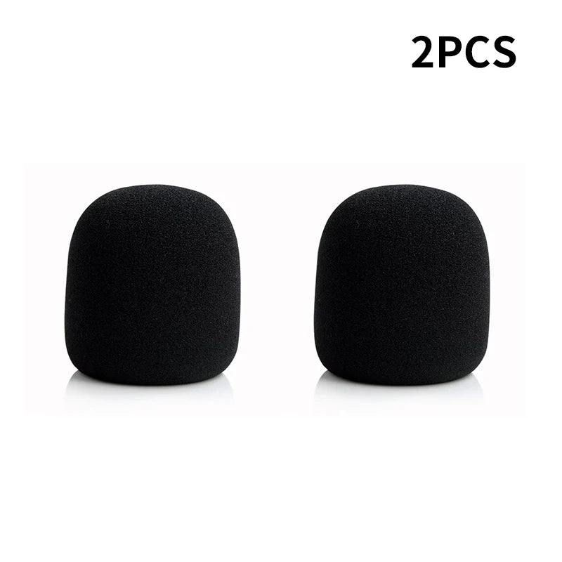 Housse de protection pour microphone sans fil, colorée, coupe-vent, anti-salive, lavable, en mousse éponge, pour la plupart des microphones (3,5 x 7 cm)