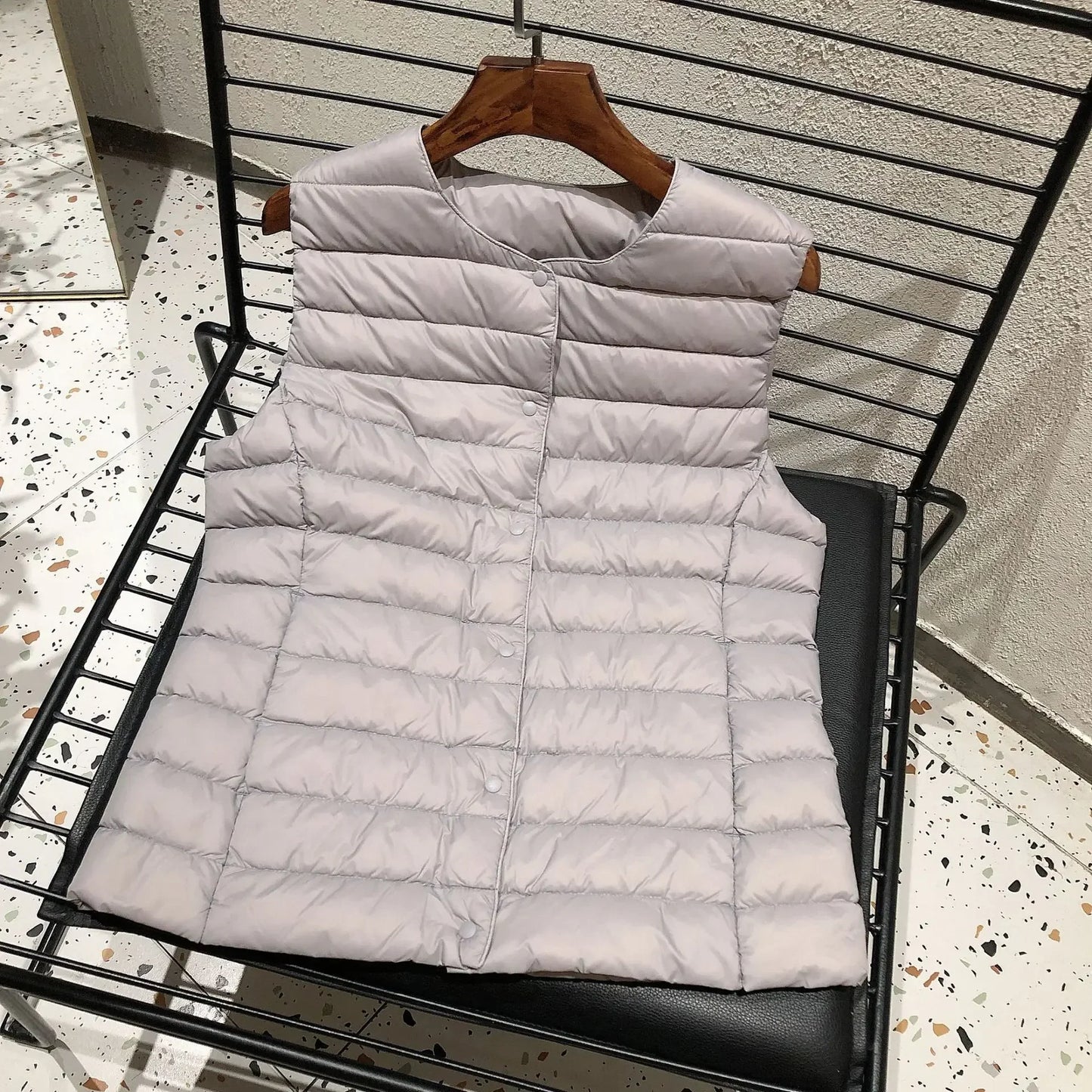 Doudoune sans manches pour femme, nouvelle collection printemps-hiver 2025, 90 % duvet de canard blanc, ultra légère, pliable, chaude, doublure en duvet