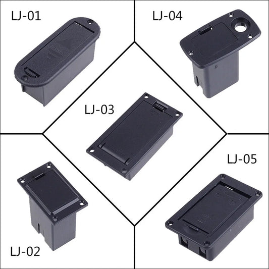 Boîtier de batterie de remplacement 9V pour micro de guitare acoustique et basse, support en plastique robuste, accessoire idéal pour les musiciens
