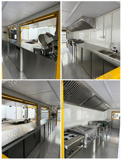 Modular Restaurant Container Bar With High Quality  Food Kiosk Container Bar Coffee Shop Restaurant USA Standard