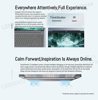 Lenovo laptop ThinkBook 16+ 2025 laptop U5 225H/U7 255H/U9 285H 32G+1TB SSD 16'' 3.2K 165Hz