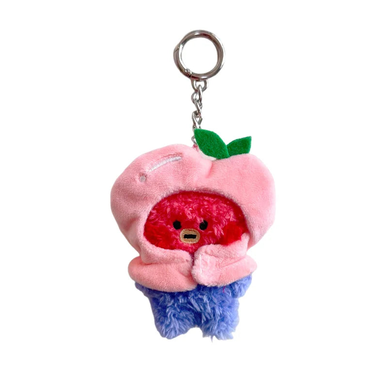 Bt21Ed Baby Fruit Series Kawaii Anime COOKY MANG Plus Keychain Cute Cartoon Plus Pendant Doll Toy Bag Accessories Girl Gift