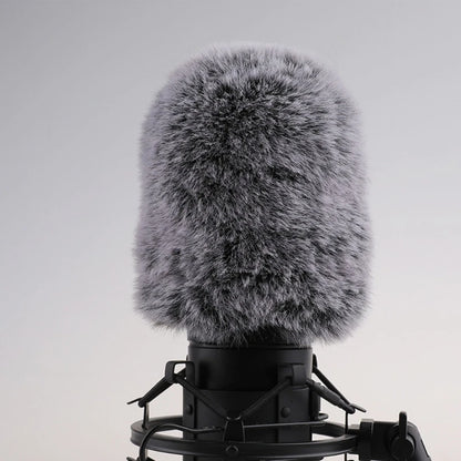 Bonnette anti-vent en fourrure pour microphone, protection anti-vent, filtre anti-pop pour microphone AT2020