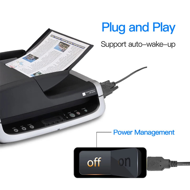 Adaptateur convertisseur USB RS232 vers DB 9 broches mâle, compatible avec Windows 7, 8 et 10 Pro, compatible avec divers périphériques série, câble de 75 cm