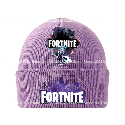Fortnites Knitted Hats Cartoon Game Fortress Night Children Headgear Autumn Winter Woolen Caps Anime Hat Kids Birthday Gift New