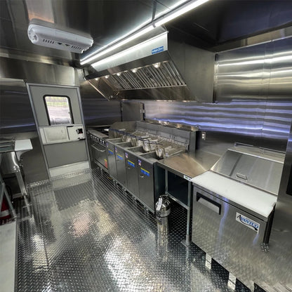 Pink Trailer for Sale New Food Truck Mobile Fast Food Cart Outdoor Kitchen Ice Cream Pizza Trailer Usa Standard