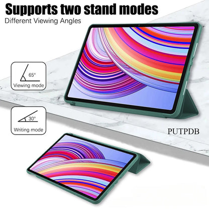 For Redmi Pad 2 Case 2025 11inch TPU Tri-Fold Stand Smart Tablet Case For Redmi K Pad 8.8 Cover Funda Xiaomi Redmi Pad SE 11 8.7