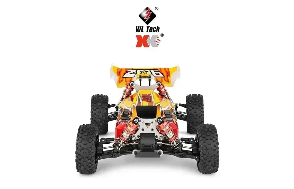 WLtoys 124016 124017 V8 75 km/h Voiture télécommandée électrique 4x4 sans balais haute vitesse tout-terrain Drift pour adultes